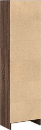 vidaXL Ραφιέρα, καφέ δρυς, 40x24x143 εκ., σύνθετο ξύλο