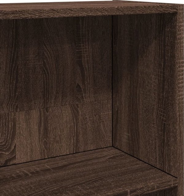 vidaXL Ραφιέρα, καφέ δρυς, 40x24x143 εκ., σύνθετο ξύλο