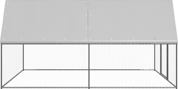 vidaXL Εξωτερικό κλουβί για κοτόπουλα, 3x4x2 μ, γαλβανισμένος χάλυβας