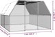 vidaXL Εξωτερικό κλουβί για κοτόπουλα, 3x4x2 μ, γαλβανισμένος χάλυβας