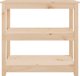 vidaXL vidaXL Stolik konsolowy, 80x40x74 cm, lite drewno sosnowe