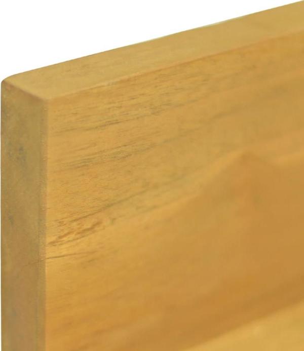 vidaXL Επιτοίχιες ράφια, 2 τεμάχια, 110x10x10 εκ., συμπαγές ξύλο τεκ