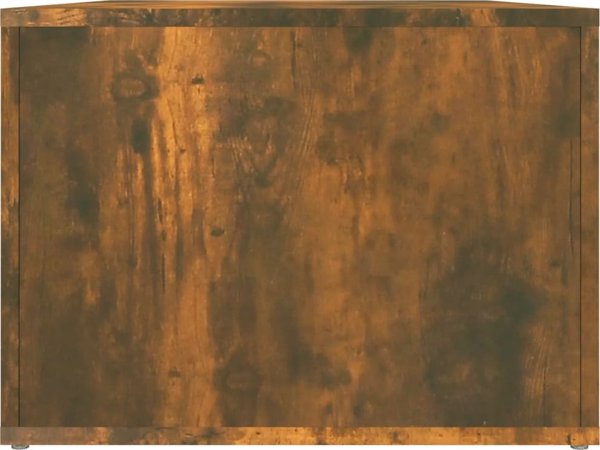 vidaXL Τραπεζάκι Καφέ, Καπνιστή Δρυς, 80x50x36 cm