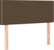 vidaXL Ηπειρωτικό κρεβάτι με στρώμα, καφέ, 120x200 cm, από ύφασμα