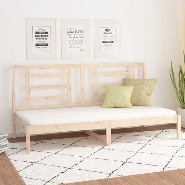 vidaXL Κρεβάτι ημέρας, 90x200 cm, κατασκευασμένο από μαλακό ξύλο πεύκου