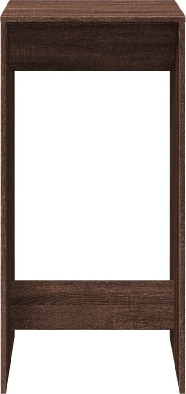 vidaXL Stolik barowy, brazowy dab, 51x50x103,5 cm