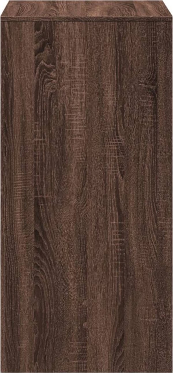 vidaXL Stolik barowy, brazowy dab, 51x50x103,5 cm