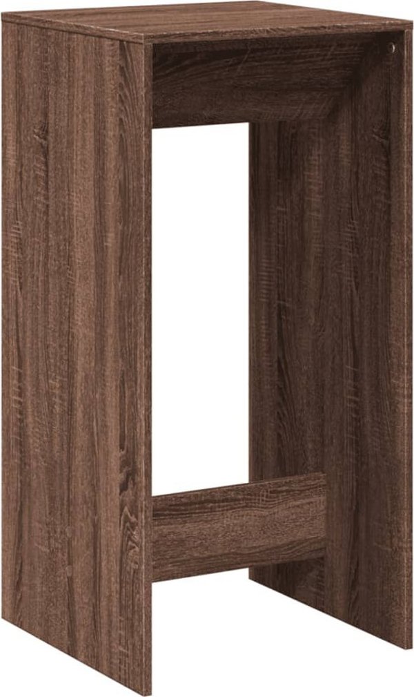 vidaXL Stolik barowy, brazowy dab, 51x50x103,5 cm