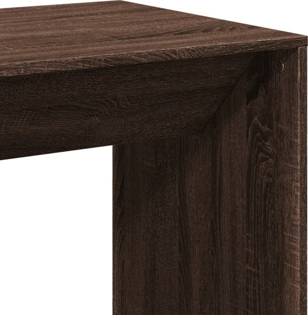 vidaXL Stolik barowy, brazowy dab, 51x50x103,5 cm
