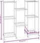 vidaXL Φυτοδοχείο με τροχούς, 83x25x83,5 cm, μαύρο, σιδερένιο