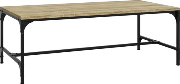 vidaXL Stolik kawowy, dab sonoma 100x50x35 cm material drewnopochodny