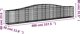 vidaXL Kosze gabionowe, 9 szt, 400x30x60/80 cm, galwanizowane zelazo