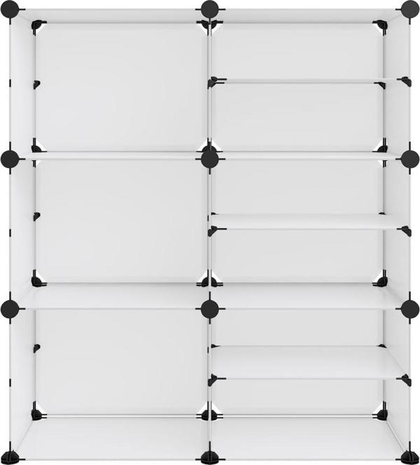 vidaXL vidaXL Stojak na buty, przezroczysty, 84x31,5x93 cm, PP