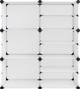 vidaXL vidaXL Stojak na buty, przezroczysty, 84x31,5x93 cm, PP