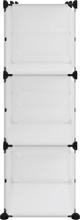 vidaXL vidaXL Stojak na buty, przezroczysty, 84x31,5x93 cm, PP