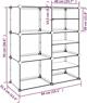 vidaXL vidaXL Stojak na buty, przezroczysty, 84x31,5x93 cm, PP
