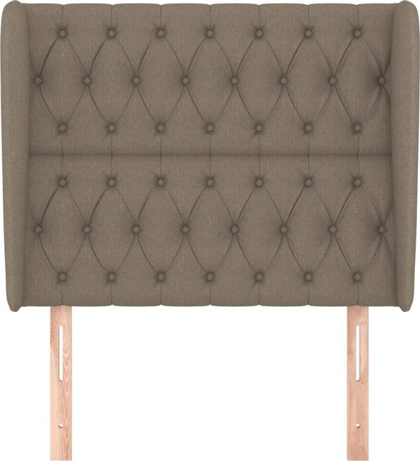 vidaXL Κεφαλάρι uszak, ταουπέ, 93x23x118/128 εκ, ύφασμα