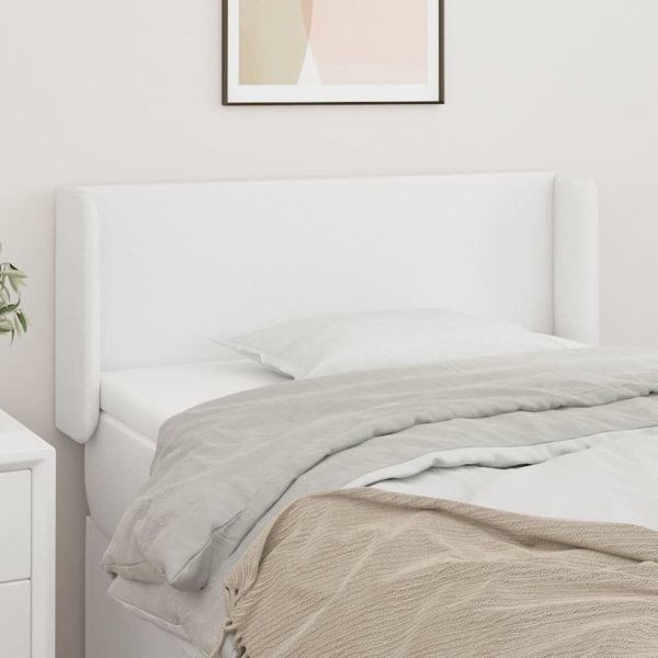 vidaXL Zaglowek uszak, leuko, 103x16x78/88 cm, epafi deri