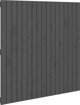 vidaXL Κεφαλάρι κρεβατιού, γκρι, 108x3x110 εκ, μασίφ πεύκο