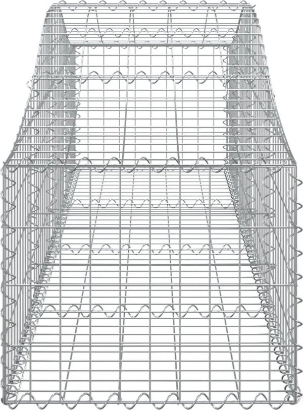 vidaXL Kosze gabionowe, 9 τεμ, 200x50x40/60 εκ, γαλβανιζέ σίδηρος