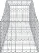 vidaXL Kosze gabionowe, 9 τεμ, 200x50x40/60 εκ, γαλβανιζέ σίδηρος