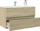 vidaXL Ντουλάπι κάτω από νιπτήρα Sonoma Δρυς, 80x38,5x45 εκ., μοριοσανίδα