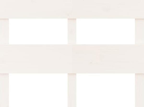 vidaXL κεφαλάρι κρεβατιού, λευκό, 124x3x81 cm, μασίφ ξύλο πεύκου