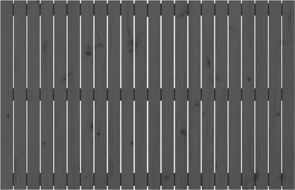 vidaXL κεφαλάρι κρεβατιού, γκρι, 140x3x90 cm, μασίφ πεύκο