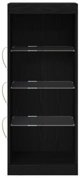 vidaXL Κονσόλα με LED Φωτισμό, Χρώμα Μαύρη Δρυς, 41x37x100 εκ.
