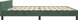 vidaXL Ράμα κρεβατιού με κεφαλάρι σκούρο πράσινο 200x200 cm βελούδο