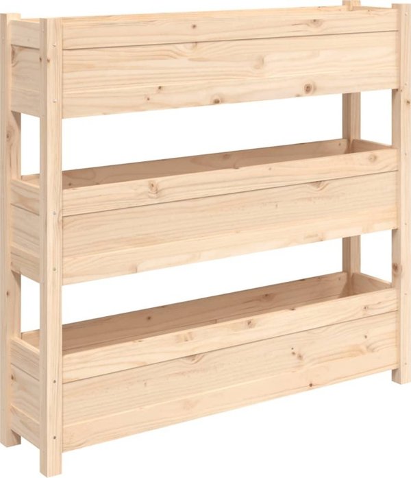vidaXL Donica, 112x25x104,5 cm, lite drewno sosnowe