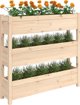 vidaXL Donica, 112x25x104,5 cm, lite drewno sosnowe