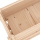 vidaXL Donica, 112x25x104,5 cm, lite drewno sosnowe