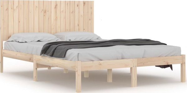 vidaXL Rama lotzka, lite drewno, 180x200 cm, 6FT, Super King