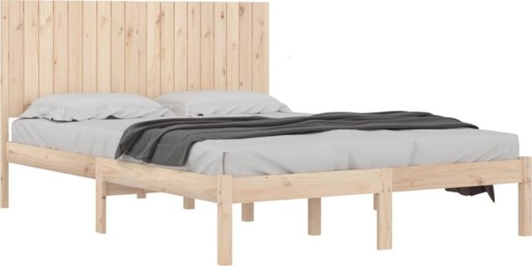 vidaXL Rama lotzka, lite drewno, 180x200 cm, 6FT, Super King