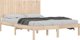 vidaXL Rama lotzka, lite drewno, 180x200 cm, 6FT, Super King