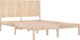 vidaXL Rama lotzka, lite drewno, 180x200 cm, 6FT, Super King
