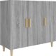 vidaXL Ντουλάπι γκρι δρυς σονόμα 90x34x80 cm από ξυλοπροϊόν