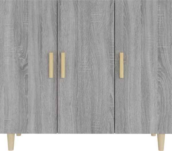 vidaXL Ντουλάπι γκρι δρυς σονόμα 90x34x80 cm από ξυλοπροϊόν