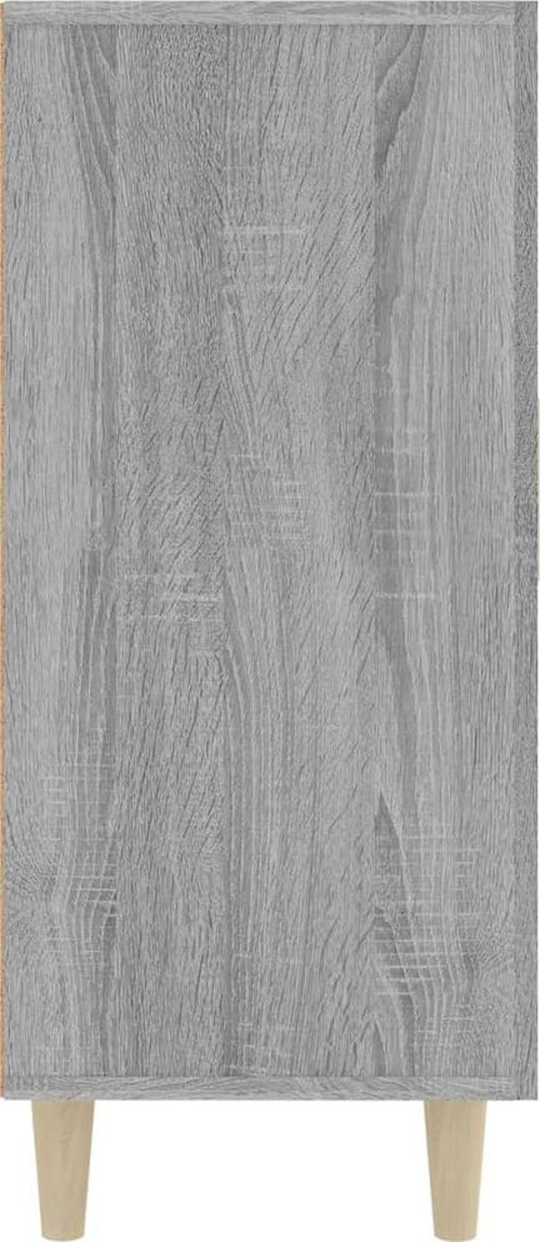 vidaXL Ντουλάπι γκρι δρυς σονόμα 90x34x80 cm από ξυλοπροϊόν