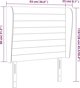vidaXL Zaglowek uszak, ciemnoniebieski, 93x23x118/128 cm, aksamit