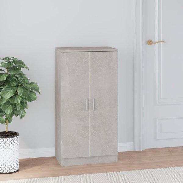 vidaXL Szafka na buty, szarosc betonu, 55x35x108 cm