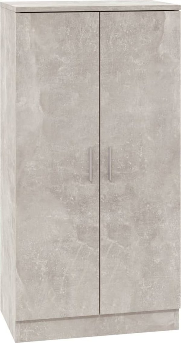 vidaXL Szafka na buty, szarosc betonu, 55x35x108 cm