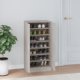 vidaXL Szafka na buty, szarosc betonu, 55x35x108 cm