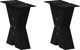 vidaXL Nogi do stolika kawowego, 2 szt., czarne, 30x(30-31) cm, stal