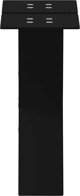vidaXL Nogi do stolika kawowego, 2 szt., czarne, 30x(30-31) cm, stal