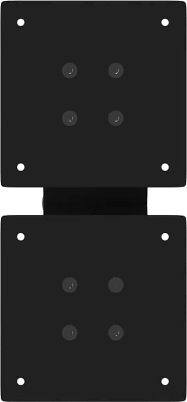 vidaXL Nogi do stolika kawowego, 2 szt., czarne, 30x(30-31) cm, stal