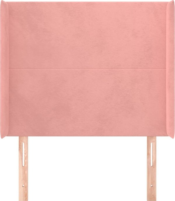 vidaXL Ζαγλότερος uszak 83x16x118/128 cm, βελούδο, ροζ