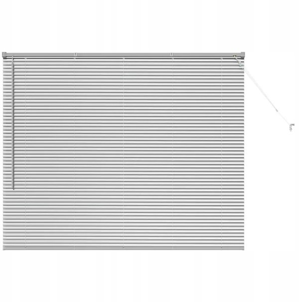 vidaXL Βενετικές Περσίδες Αλουμινίου, 130 x 160 cm, Ασημί