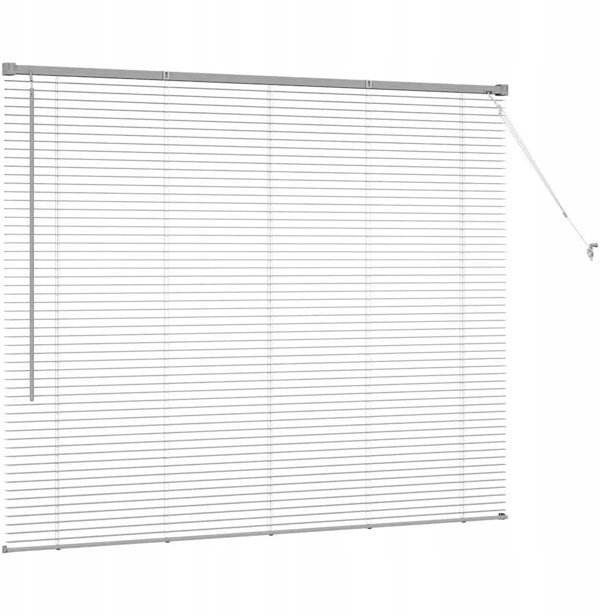 vidaXL Βενετικές Περσίδες Αλουμινίου, 130 x 160 cm, Ασημί